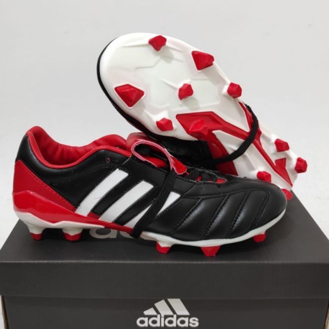 Sepatu Bola Adidas Predator Mania Remake Black Red Fg