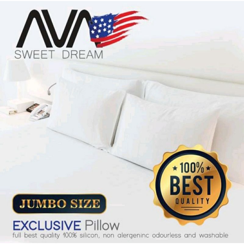 BANTAL TUDUR BANTAL HOTEL BANTAL SILIKON AVA PREMIUM UKURAN JUMBO