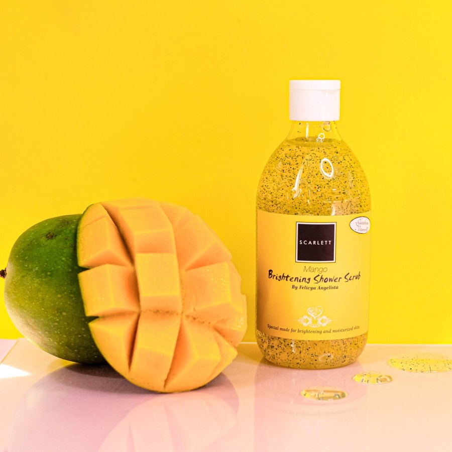 SCARLETT Whitening Shower Scrub Mango 100% Original