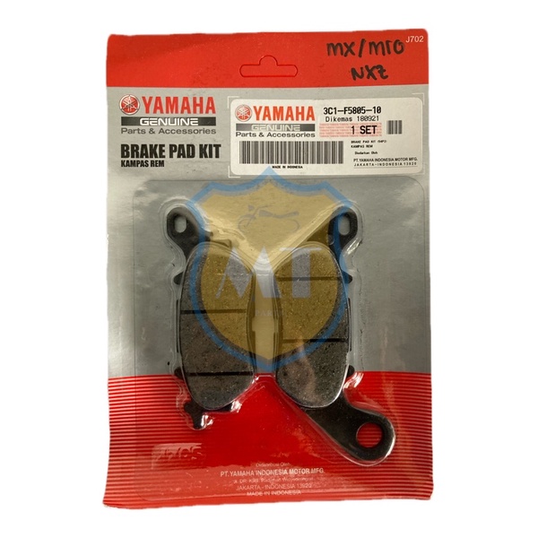 Kampas Rem Depan / Dispad Mio New Smile J GT, Soul GT 115 original Yamaha YGP