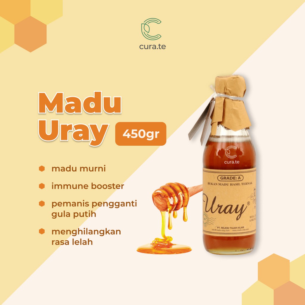 MADU URAY ASLI MURNI 330ML / 450GR | MADU HUTAN NUTRISI NATURAL HONEY