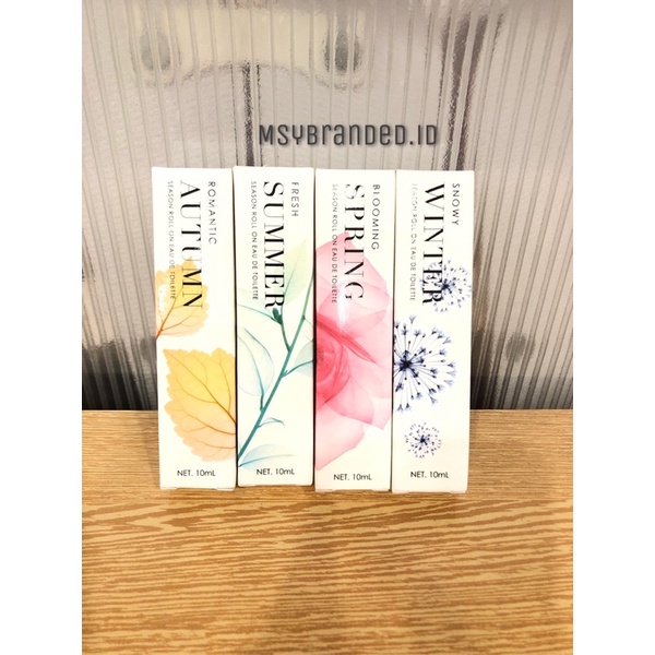 PROMO MINISO SEASON ROLL ON EAU DE TOILETTE PERFUME PARFUM WANITA BEST SELLER FRESH ROMANTIC AUTUMN 