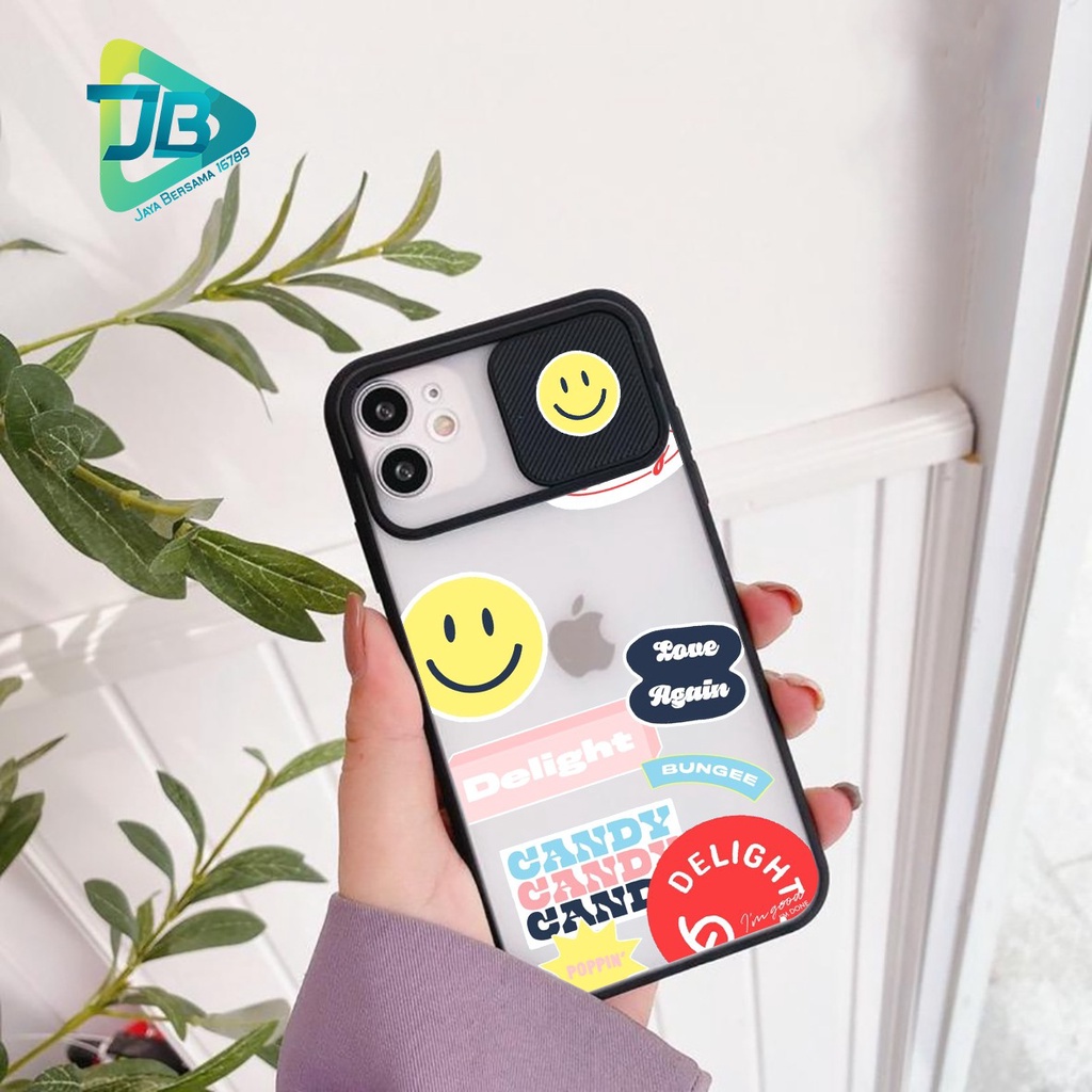 SOFTCASE SLIDE KAMERA SMILE OPPO VIVO SAMSUNG XIAOMI REALME IPHONE ALL TYPE JB4957