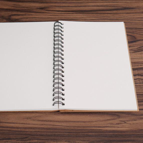 

♕ Buku Sketchbook Kertas Kraft Paper | Memopad | Drawing Pad - Brown-white ☀