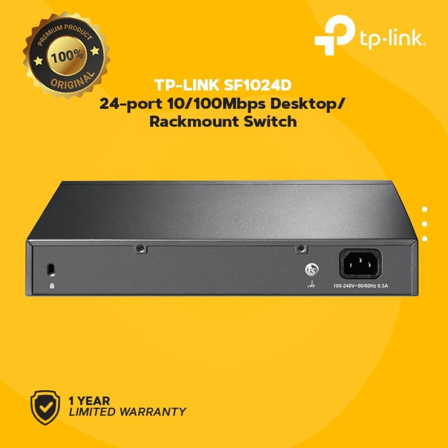 Switch TP-Link 24 Port TL-SF1024D 10/100Mbps Rackmount