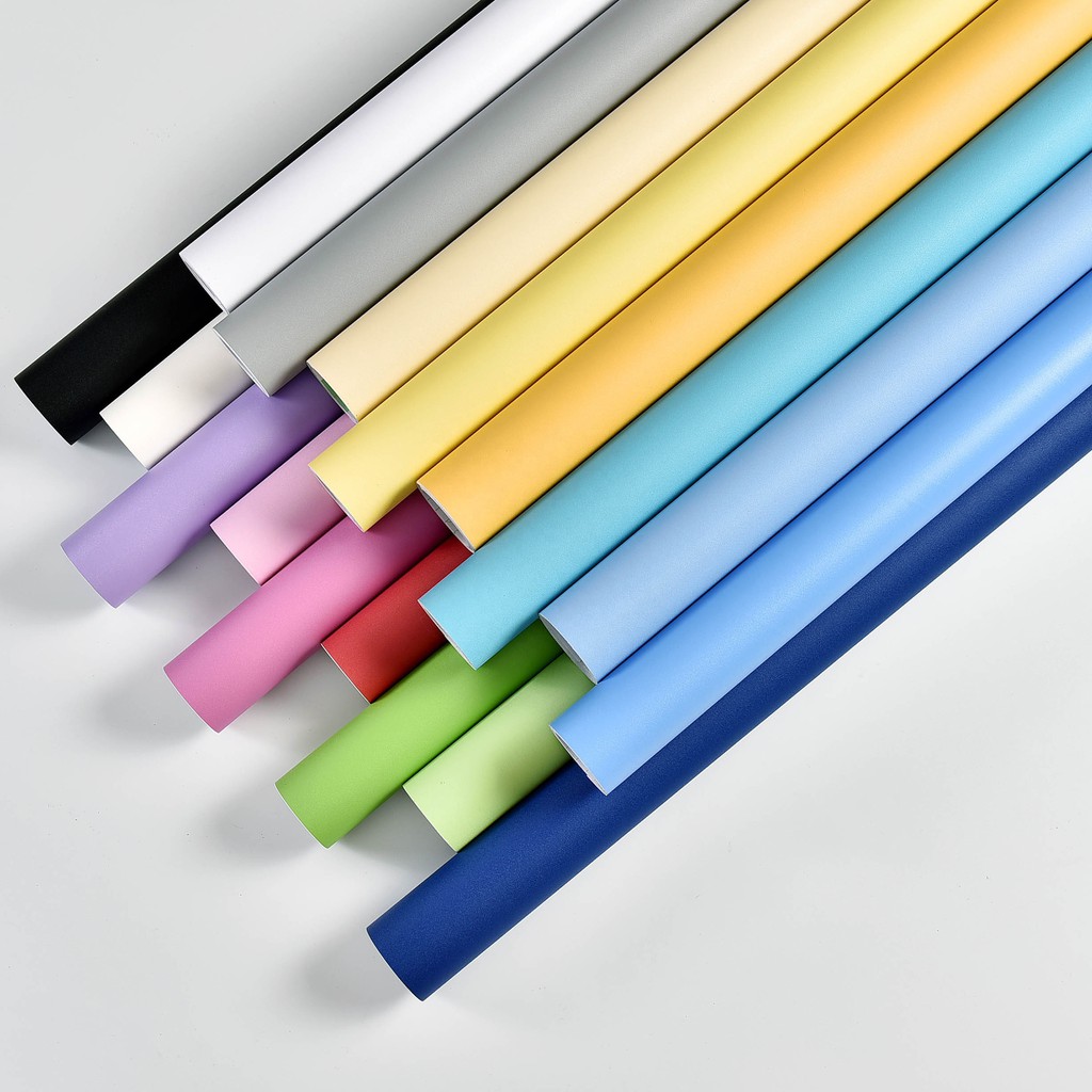 WALLPAPER DINDING POLOS / WALPAPER STIKER WARNA POLOS PREMIUM IMPORT UNTUK TEMBOK/ LEMARI/ RAK