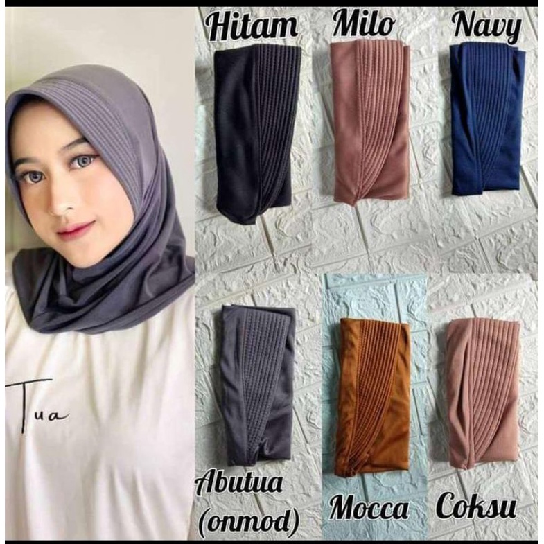 Jilbab sport / jilbab olahraga / jilbab pendek sehari hari