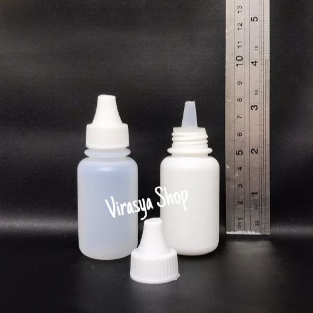 botol Tetes 30ml botol plastik HDPE natural dove dop botol kecil (paket 25pcs)