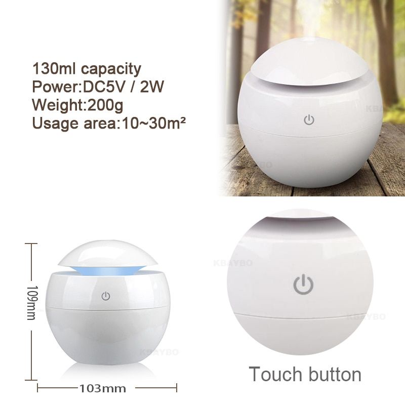 Taffware Air Humidifier Ultrasonic Aromatherapy Oil Diffuser Minimalis - HUMI ​​K-003-1