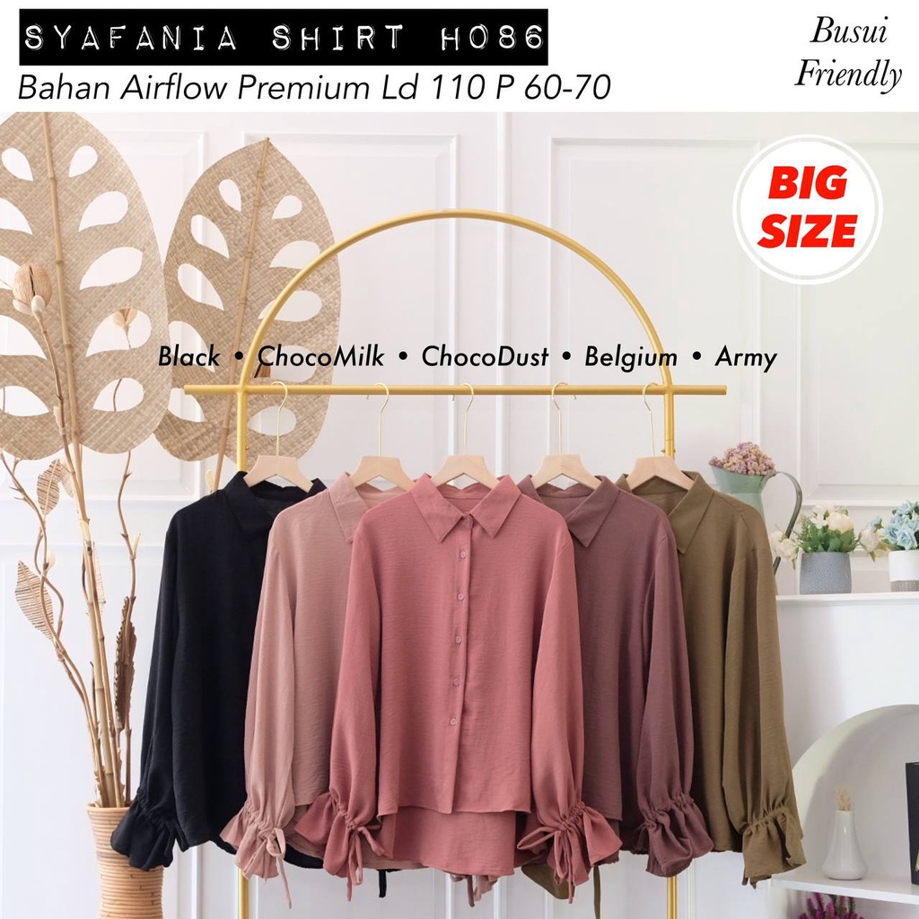 SYAFANIA SHIRT / ATASAN JUMBO / BLOUSE / KEMEJA / ATASAN KERJA