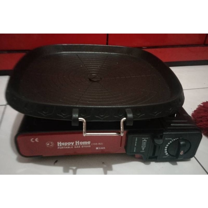 PAKET KOMPOR PORTABLE BBQ BULGOGI GRILL PAN SEGI Happy Home x Sonifer