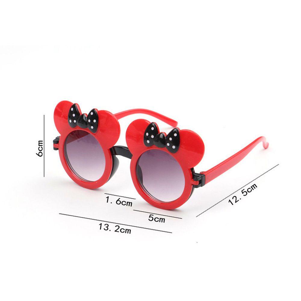 [Elegan] Props Fotografi Kacamata Anak Lucu Desain Fashion Cowok Cewek Plastik Minnie Shape Frame