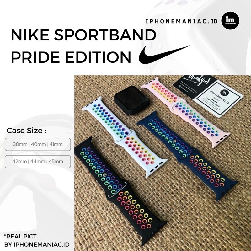 STRAP APPLE WATCH IWATCH NIKE PRIDE EDITION 49mm 38mm 42mm 40mm 44mm 41mm 45mm