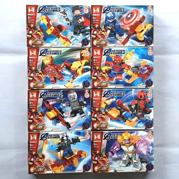 Brick MG 2006 Lego Heroes Assemble Avengers 8in1