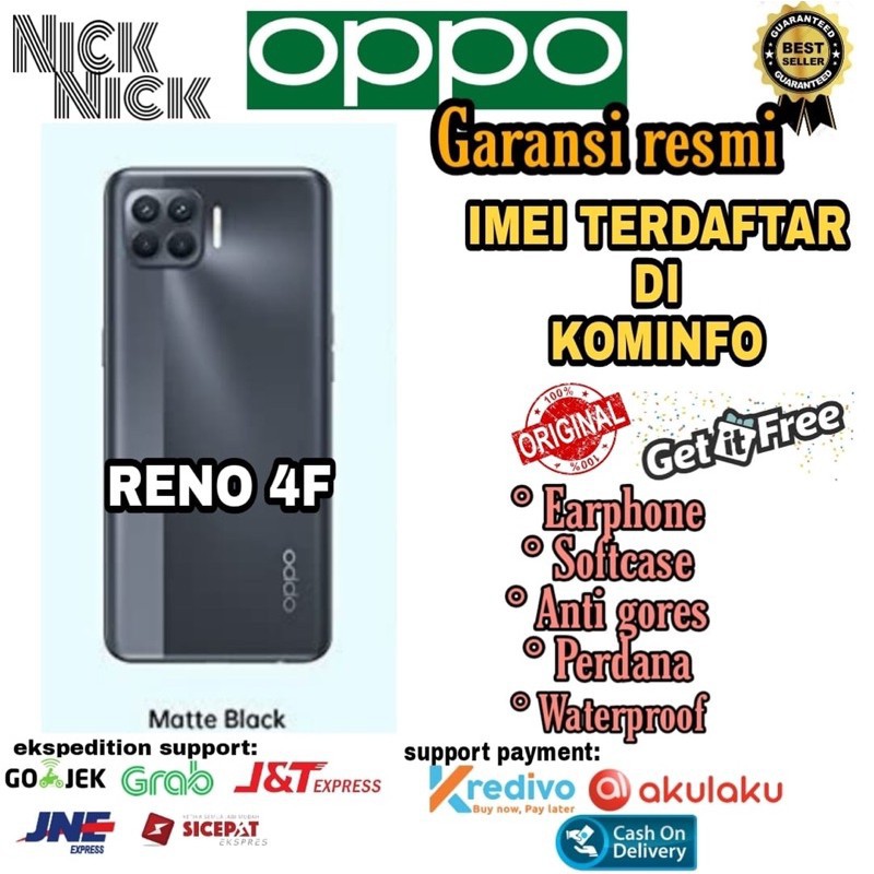 PROMO Cuci Gudang HP Oppo Reno 4F 8/128 Garansi Resmi