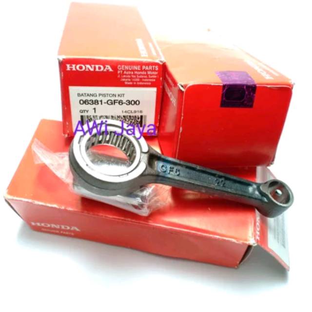stang piston stang seher supra win grand supra astrea rod kit connecting 06381-GF6-300 ORIGINAL AHM