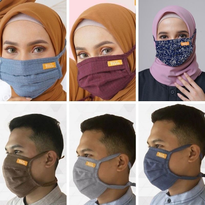 [COD]Masker Nibras Masker kain 2 ply MC 4 MC 04 MC 004 Masker Nibras Orisinil