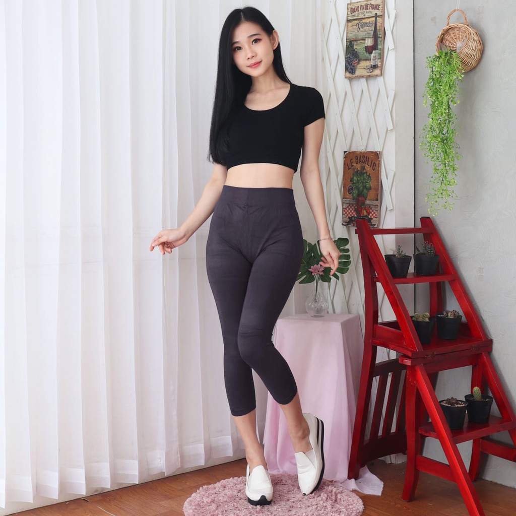 ASOKA 701 Legging 7per8 POLOS PENDEK Import Fit to JUMBO