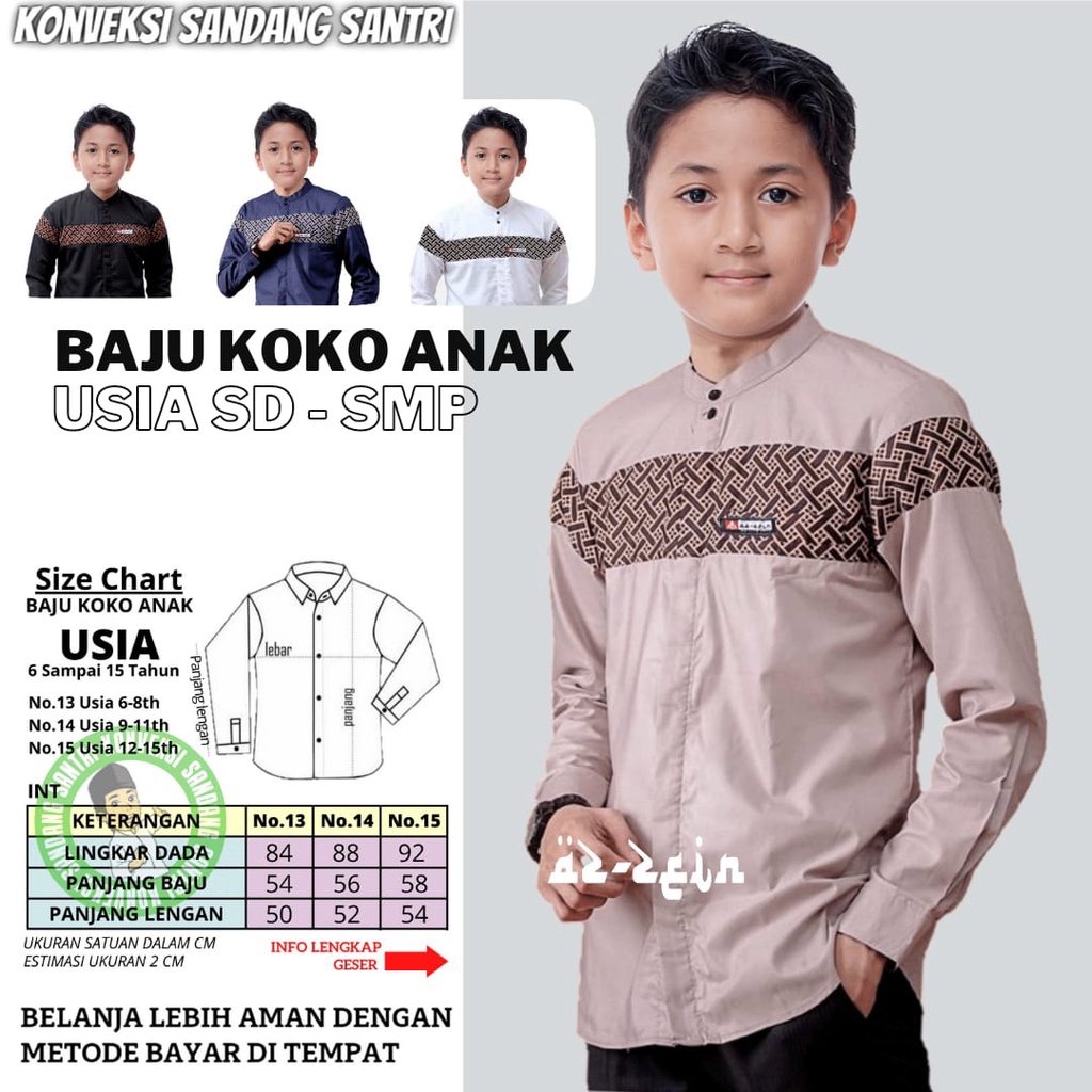 Atasan Muslim Anak Laki Laki Baju Muslim Anak Laki Laki Baju Koko Anak Usia 4 Sampai 14 Tahun Baju Koko Anak Laki Laki Baju Koko Anak Lengan Panjang Koko Putih Anak Laki Laki Baju Koko Anak Premium Kemeja Koko Anak Laki Laki Baju Koko Anak Murah Bisa COD