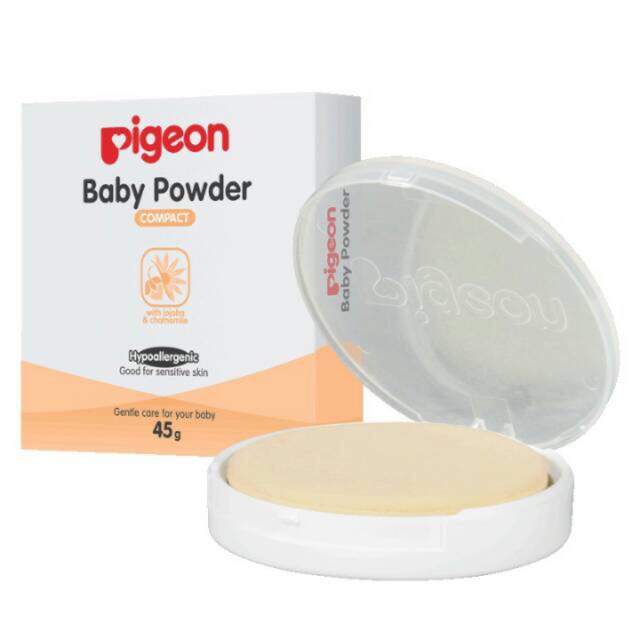 Bedak padat Pigeon Compact powder cake 45gr + Case