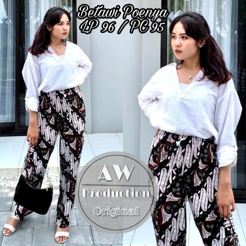 Celana Panjang Dewasa Pangsi Betawi Pria / Wanita Standar L fit XL