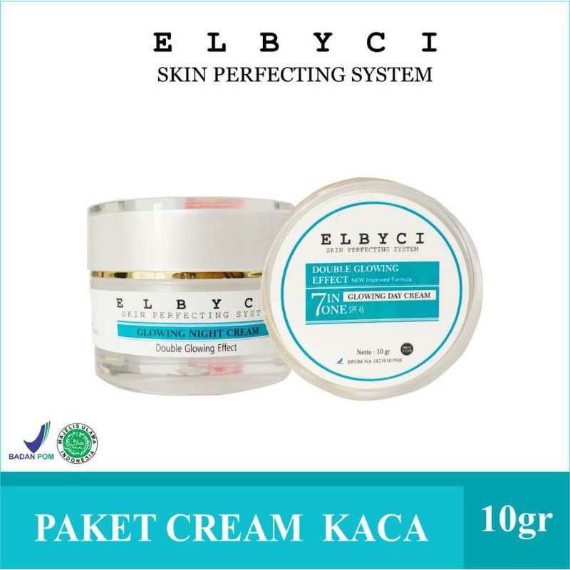 Paket Cream Kaca Elbyci Glowing Cream original 100%