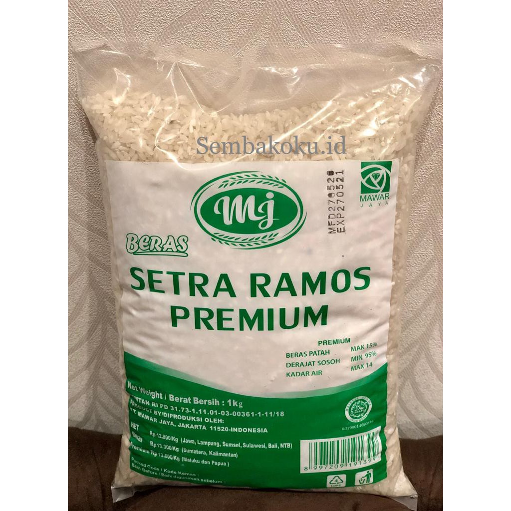 Jual Mawar Jaya Beras Setra Ramos Premium Kg Indonesia Shopee Indonesia