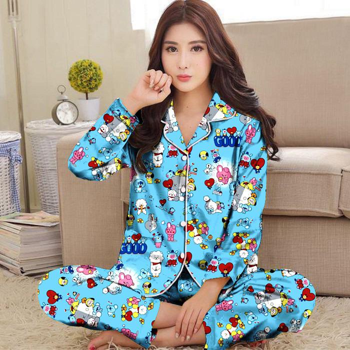 Hoky.Outlet/ baju tidur bt 21 PP/piyama tidur BT 21 PP/fit to XL/