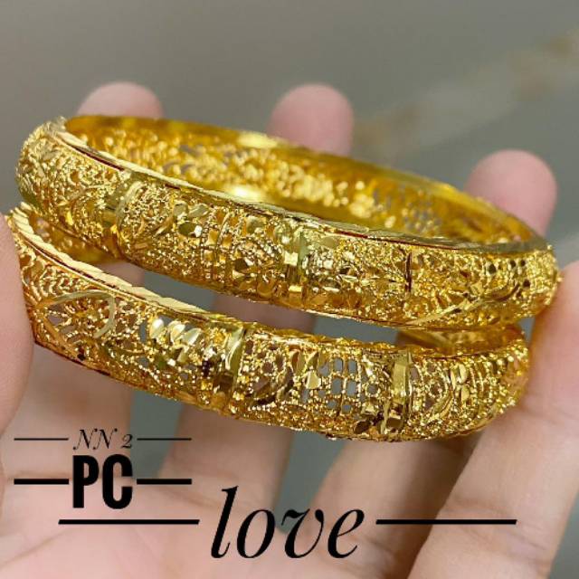 Xuping gelang lapis emas 24k 0716h