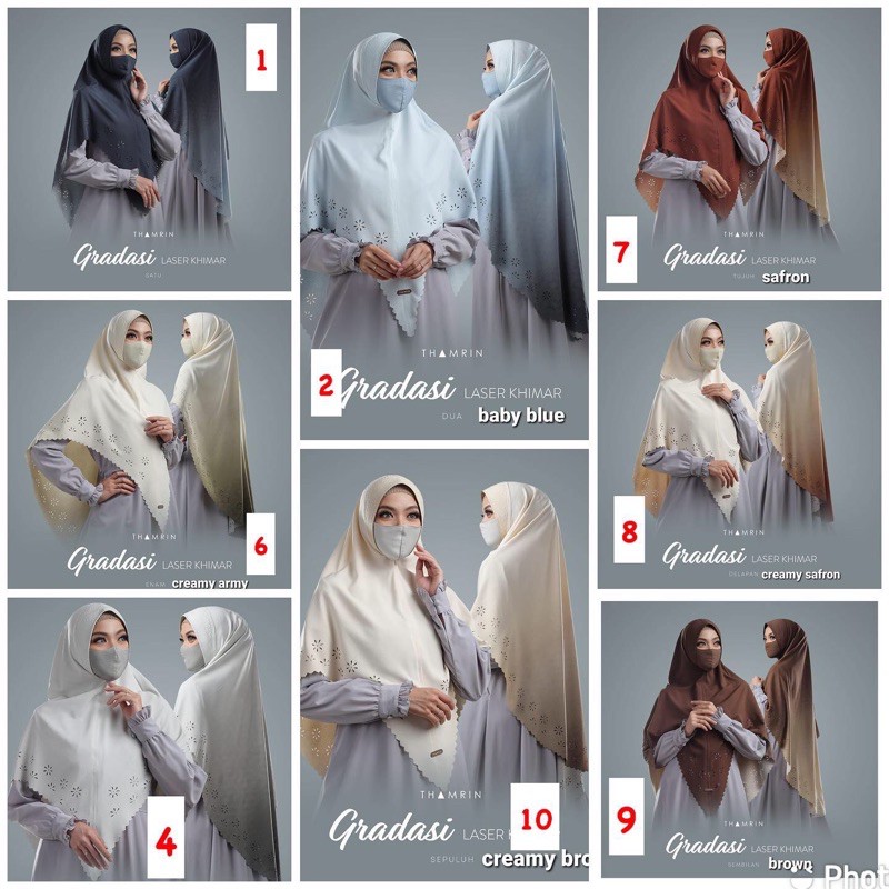KHIMAR GRADASI BY THAMRIN