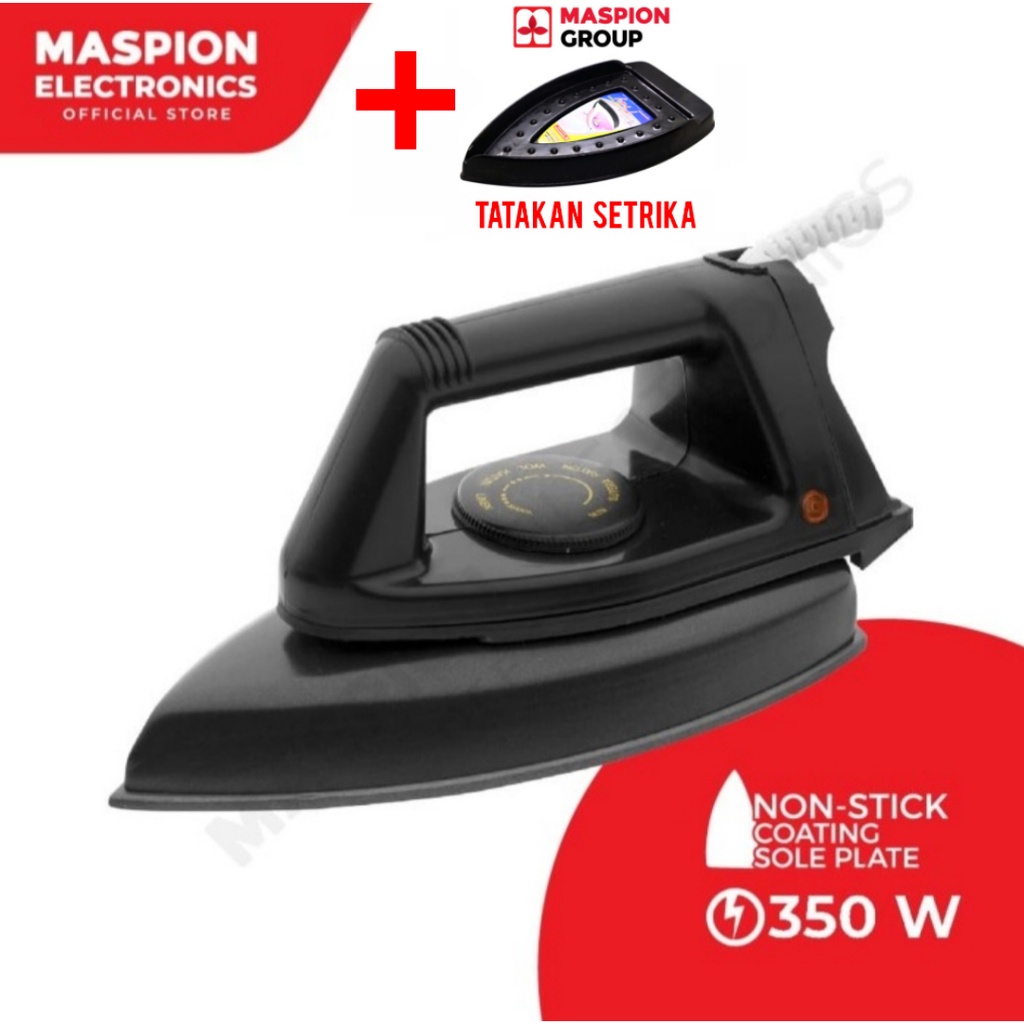 Setrika Maspion EX 1000 Anti Lengket Electric Iron Maspion 1000 Setrika Kering Maspion Seterika Maspion