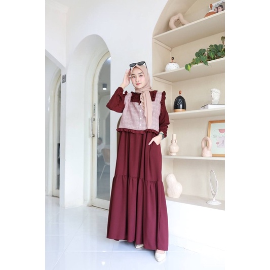 SEIHA PART 2 -+ (ld104 pjg140) - Gamis Polos Rompi Busui