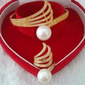 Set Perhiasan Mutiara Air Laut Asli Lombok Murah Bersertifikat