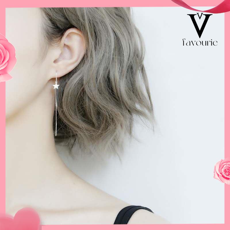 [COD]Anting Bintang Kreatif Temperamen Anting Rumbai Panjang Sederhana Anting Wanita-FA