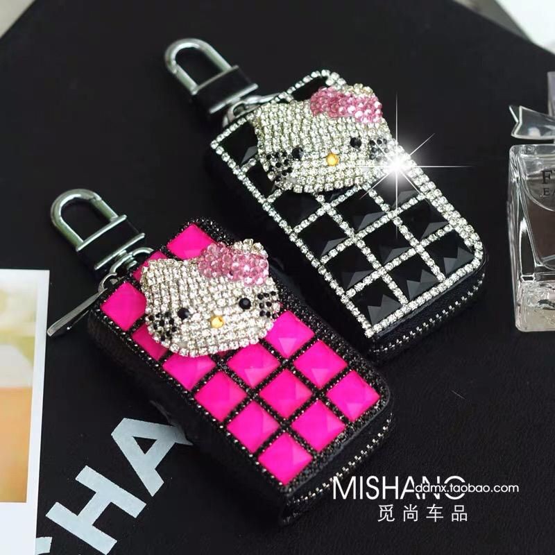 DOMPET KOTAK // Gantungan Kunci Mobil DAD crown canel bling blink impor kulit hello kitty dompet gantungan kunci mobil angsa love dompet kunci mobil stnk