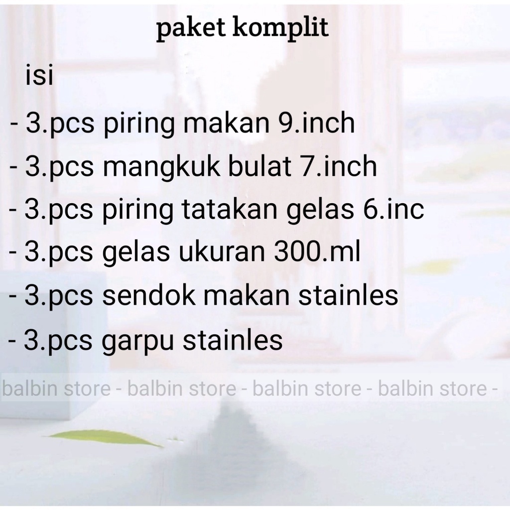 BALBIN - PROMO SATU SET ISI 18.PCS PERALATAN MAKAN P-109 - PERLENGKAPAN MAKAN - PERALATAN MAKAN WARNA HIJAU - PAKET KOMPLIT TERMURAH