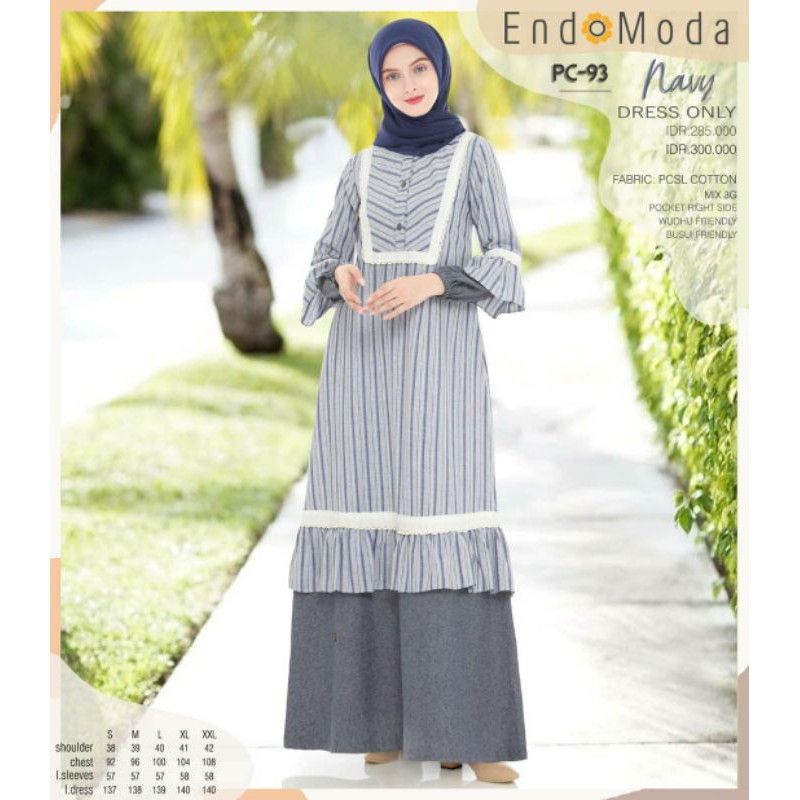 GAMIS PC 93 MOTIF GARIS ENDOMODA