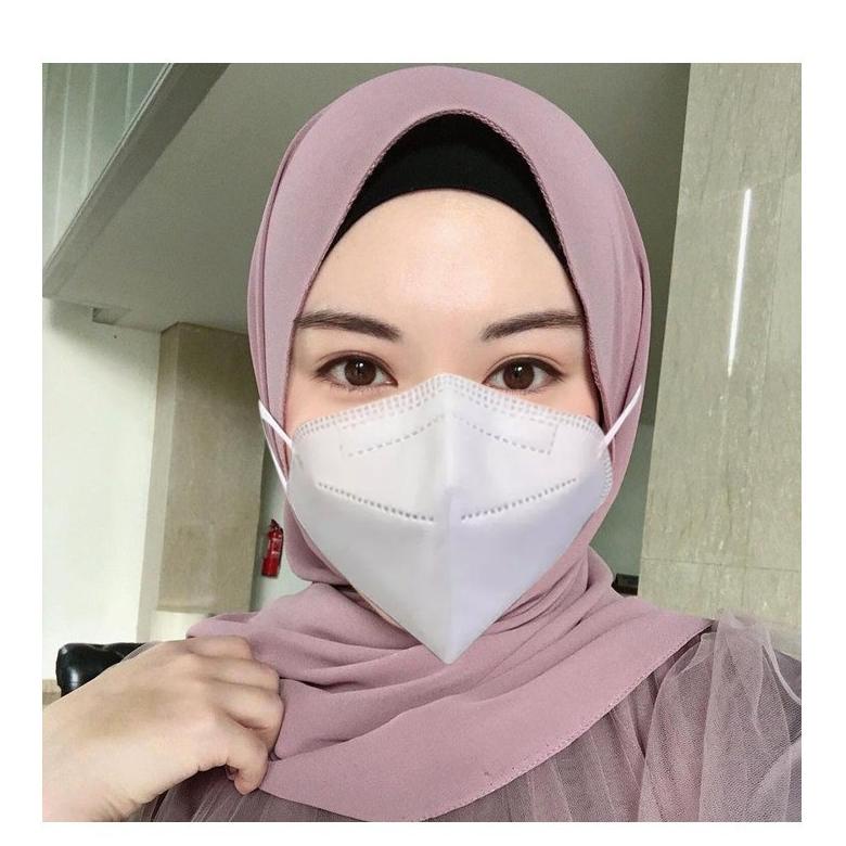 [PRODUK 6P8VM] Purifuku Masker Kn95 Hijab 10Pcs Masker Disposable 5Ply Masker Headloop Face Mask N95