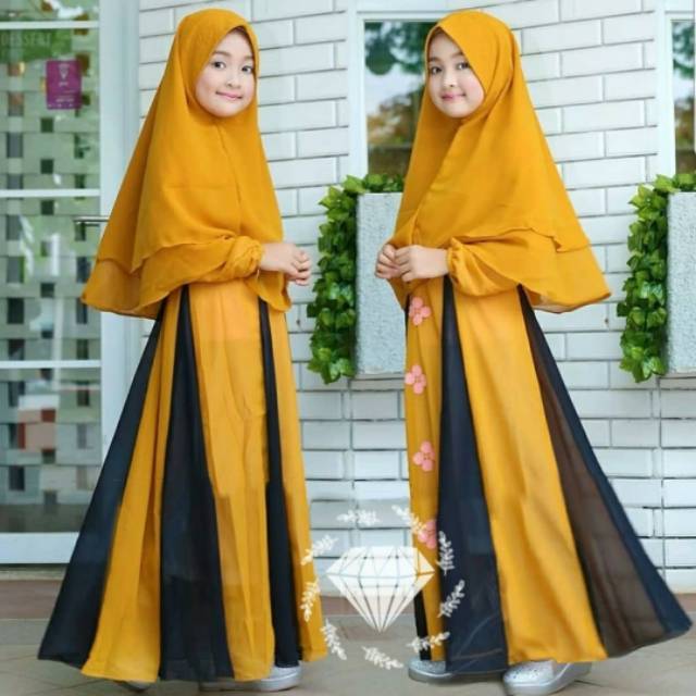 Edelweis Maxy Syari Kids Mustard