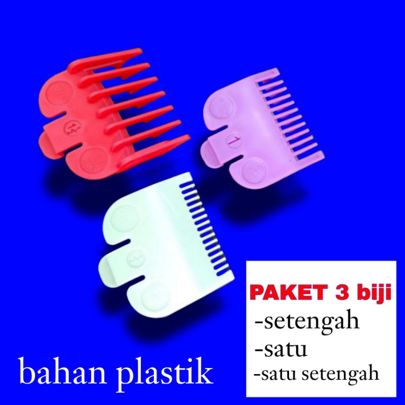 sepatu ukuran 0.5 dan 1.5 guard clipper 0,5 1 1,5 tapak mesin cukur rambut unduk kliper cliper ketam