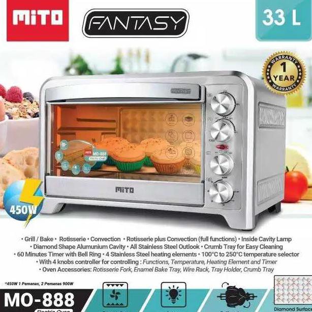 Toyicistore - Mito Oven Fantasy Mo 888 / Oven Mito Mo888 Original 33 Liter Low Watt