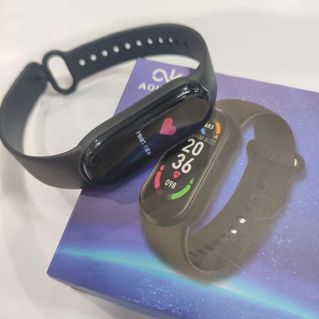 AOKEYO Smartwatch Bluetooth Smartband Fitness Tracker Colour Display HeartRate Waterproof Jam Tangan Pria Wanita Digital-Hitam