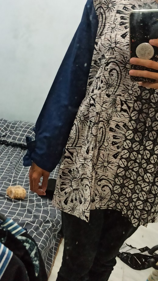 Batik Wanita Kekinian Blouse Batik Brokat Batik Kombinasi Murah Terbaru