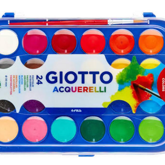 

BEST SELLER GIOTTO ACQUERELLI MINI 24 WARNA WATERCOLOR CAT AIR