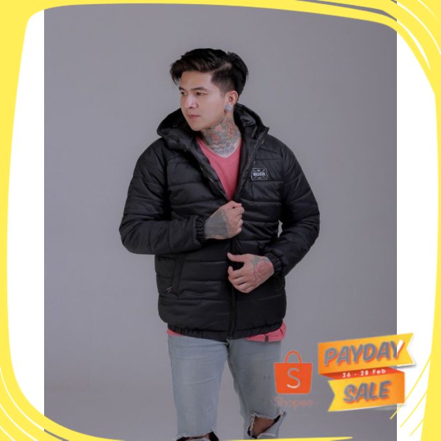 kuning hijau tosca army loreng tni polri / JAKET PUFFER PRIA CASUAL BLACK BGSR M L XL XXL | JAKET PR