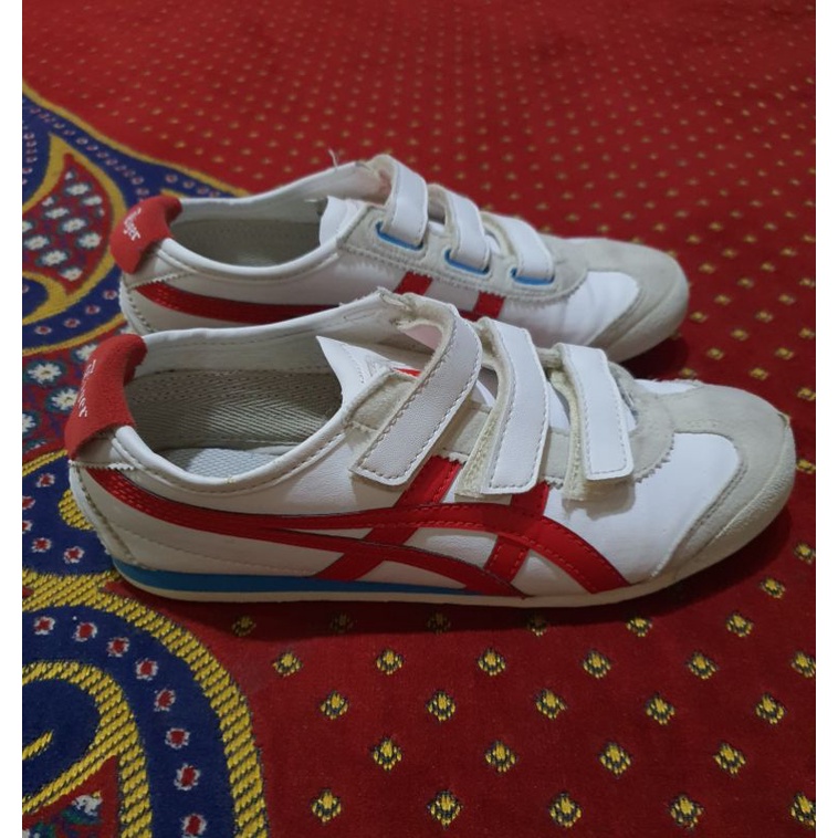 Sepatu Onitsuka Tiger Mexico 66 Baja PS Kids White / Classic Red