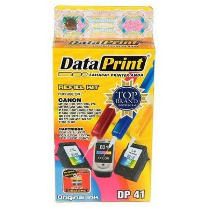 REFIILL DATAPRINT DP 41 COLOR, TINTA SUNTIK PRINTER CANON,  DATA PRINT REFILL DP41 COLOUR,