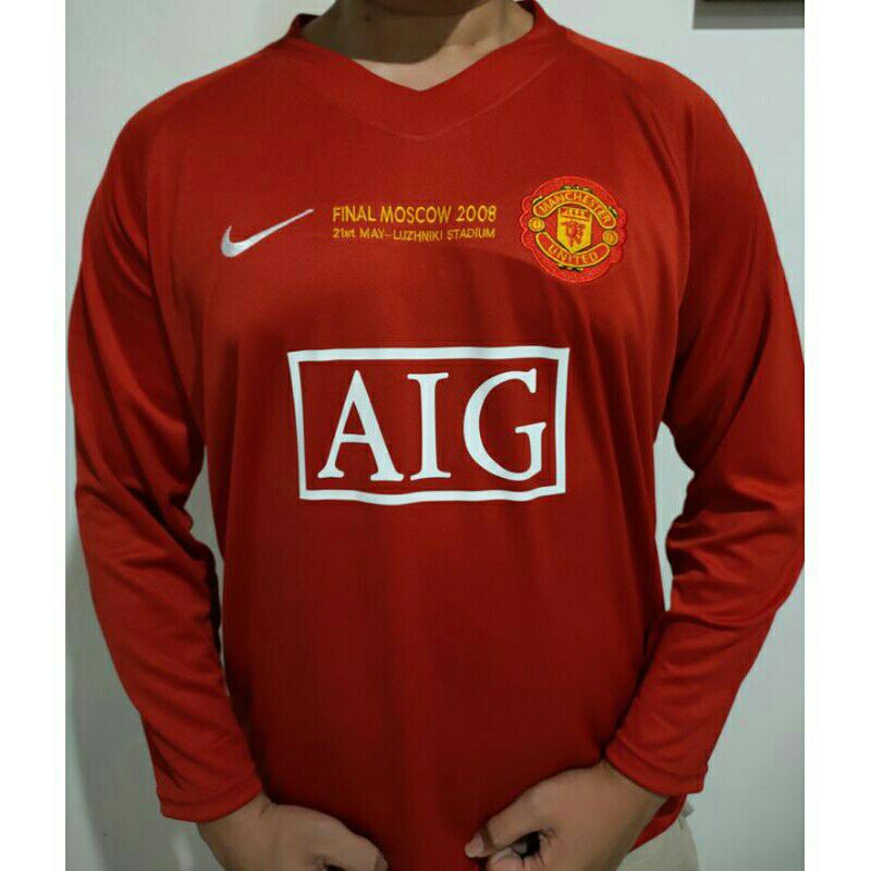 jersey retro MU 2008 lengan panjang