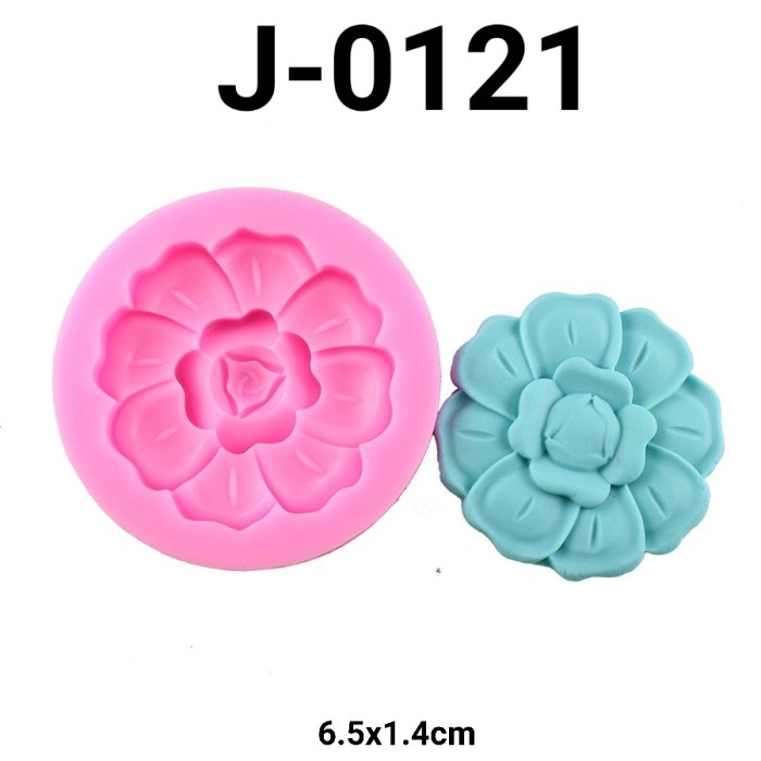 

J-0121 CETAKAN SILIKON COKLAT PUDING SABUN RESIN FONDANT BUNGA FLOWER BEST SELLER
