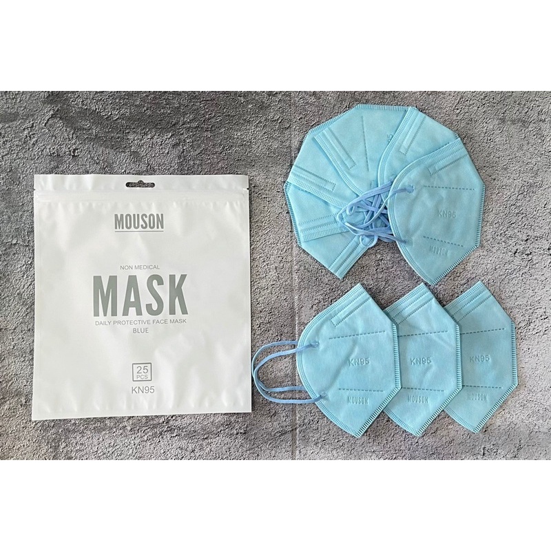 KN 95 MOUSON BLUE / BIRU ISI 25 PCS
